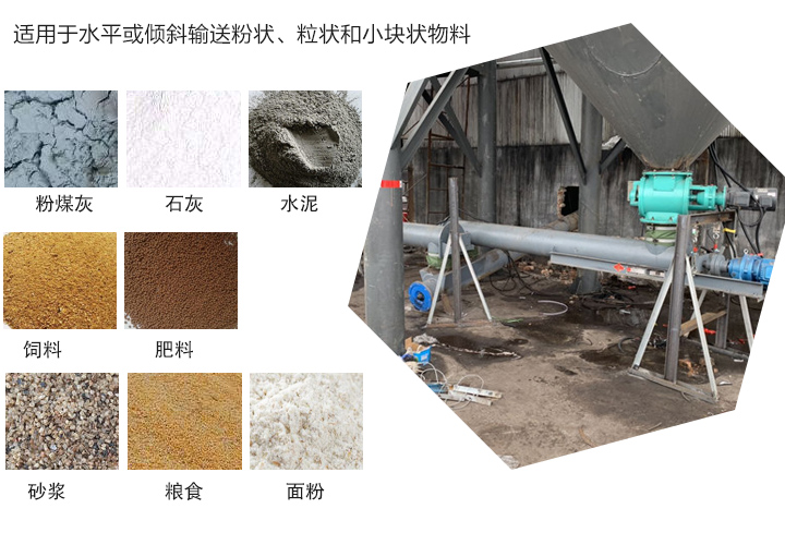 螺旋輸送上料機輸送物料